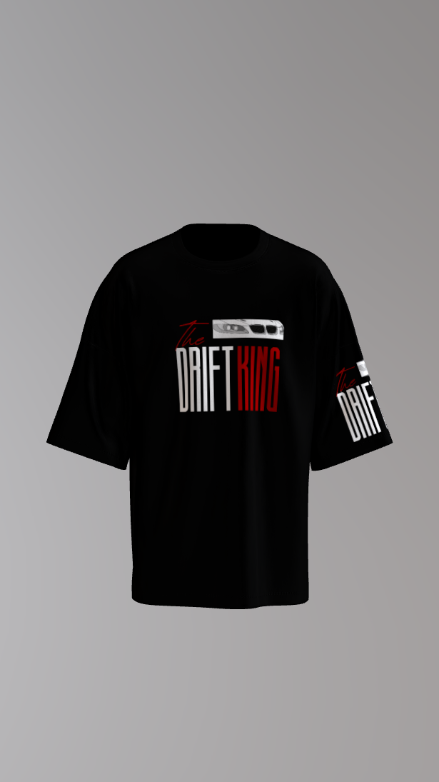 black drift king oversized t shirt (1)