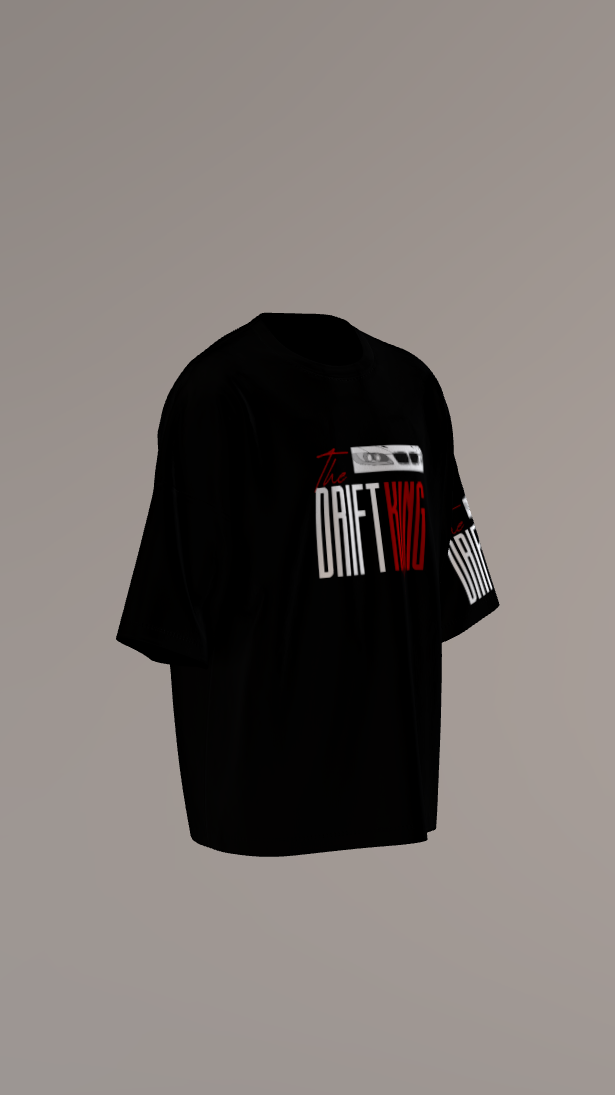 black drift king oversized t shirt (2)