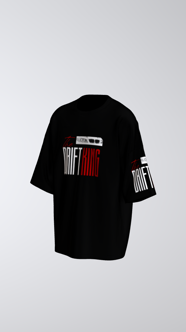 black drift king oversized t shirt (3)