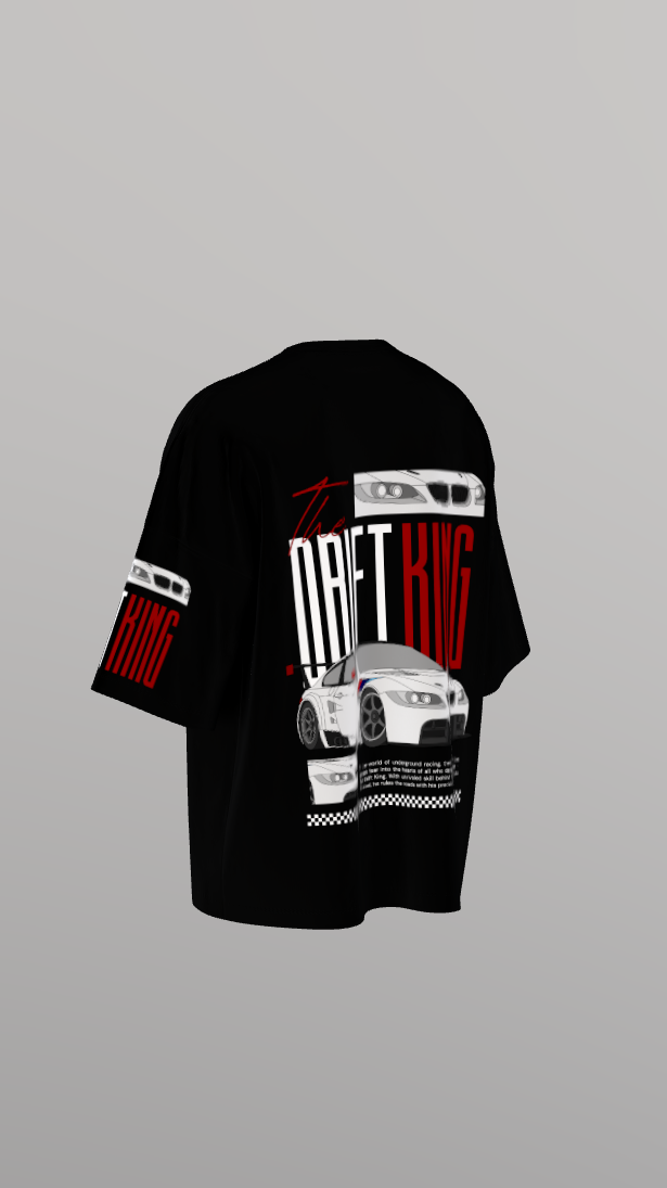 black drift king oversized t shirt (5)