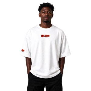 art statue print oversized white t shirt