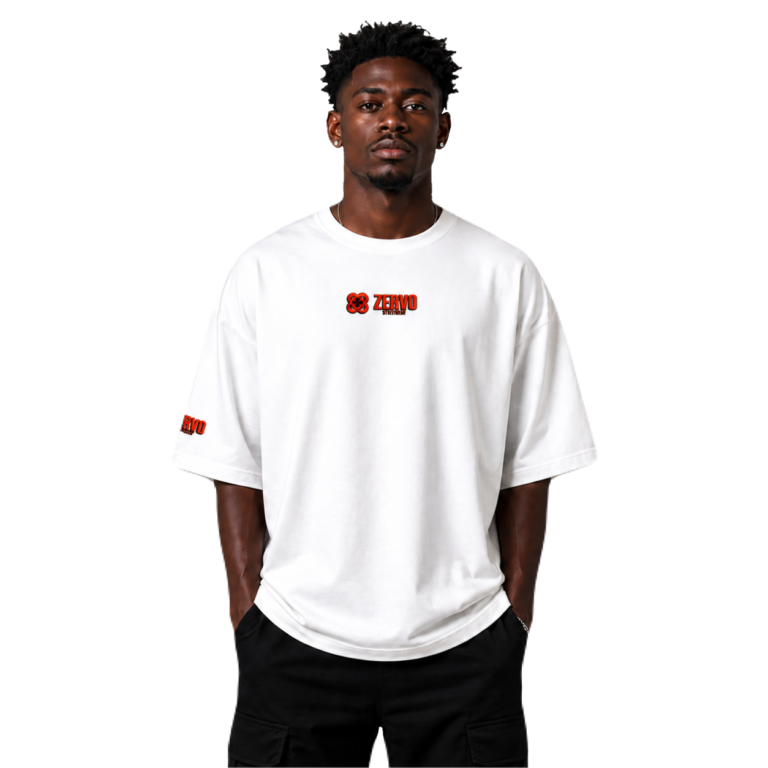 art statue print oversized white t shirt