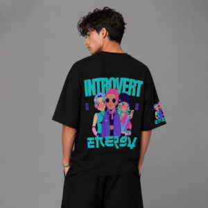introvert energy anime oversized t shirt (1)