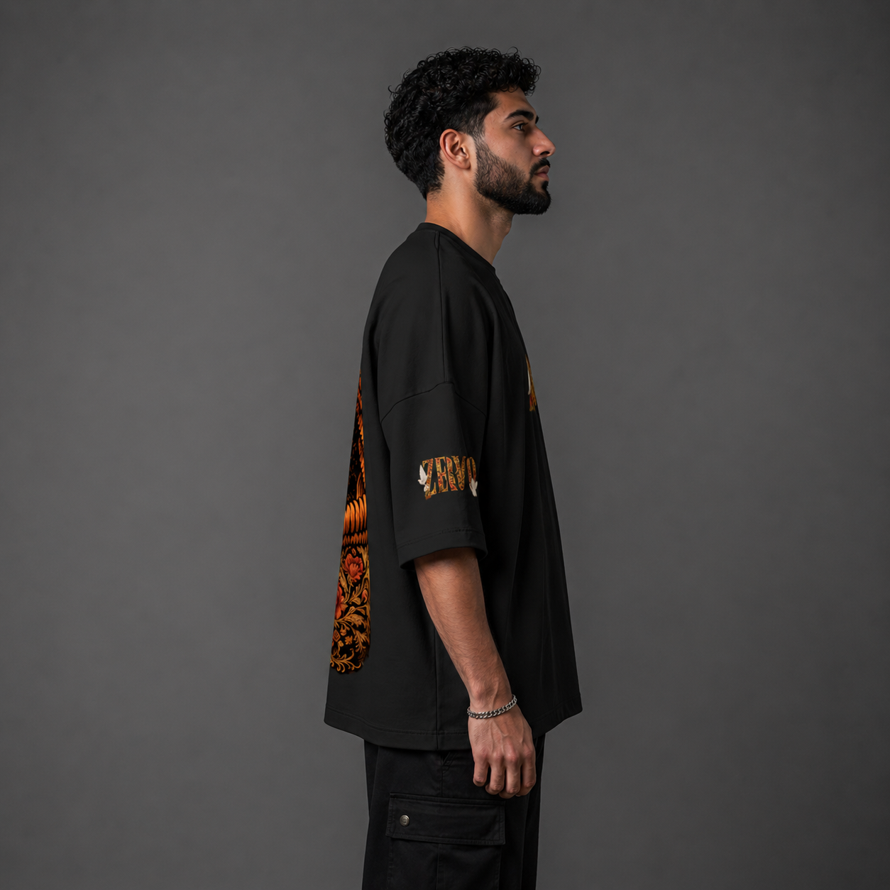 vintage warrior art oversized t shirt (1)