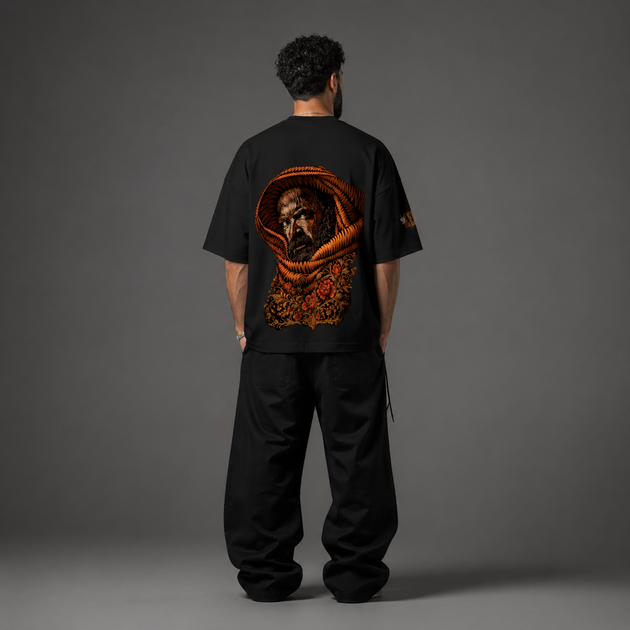vintage warrior art oversized t shirt (2)