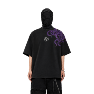 Abstract Statue Graphic Oversized Tee