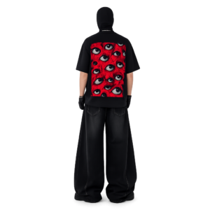 Red Eye Gothic Streetwear Oversize