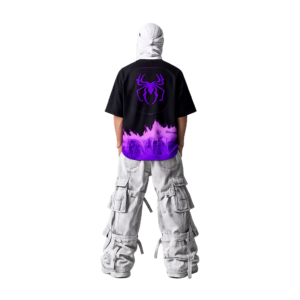 ZERVO Purple Flame Oversized T-Shirt